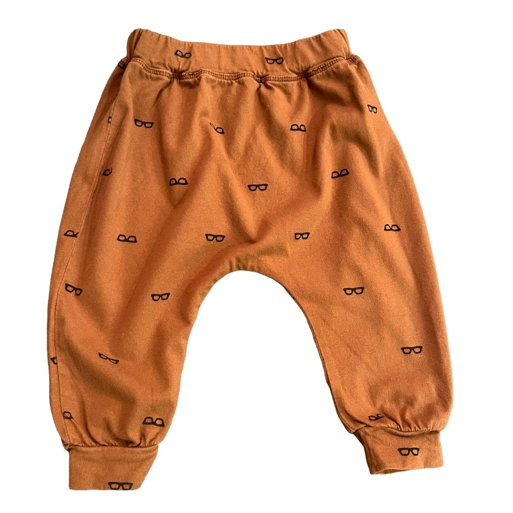Emile et Ida Glasses Print Brown Pull On Joggers 6M